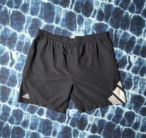 Vintage 90s Adidas Black Ripstop Athletic Soccer Shorts